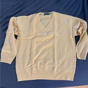 Men's yellow V-Neck Sweater